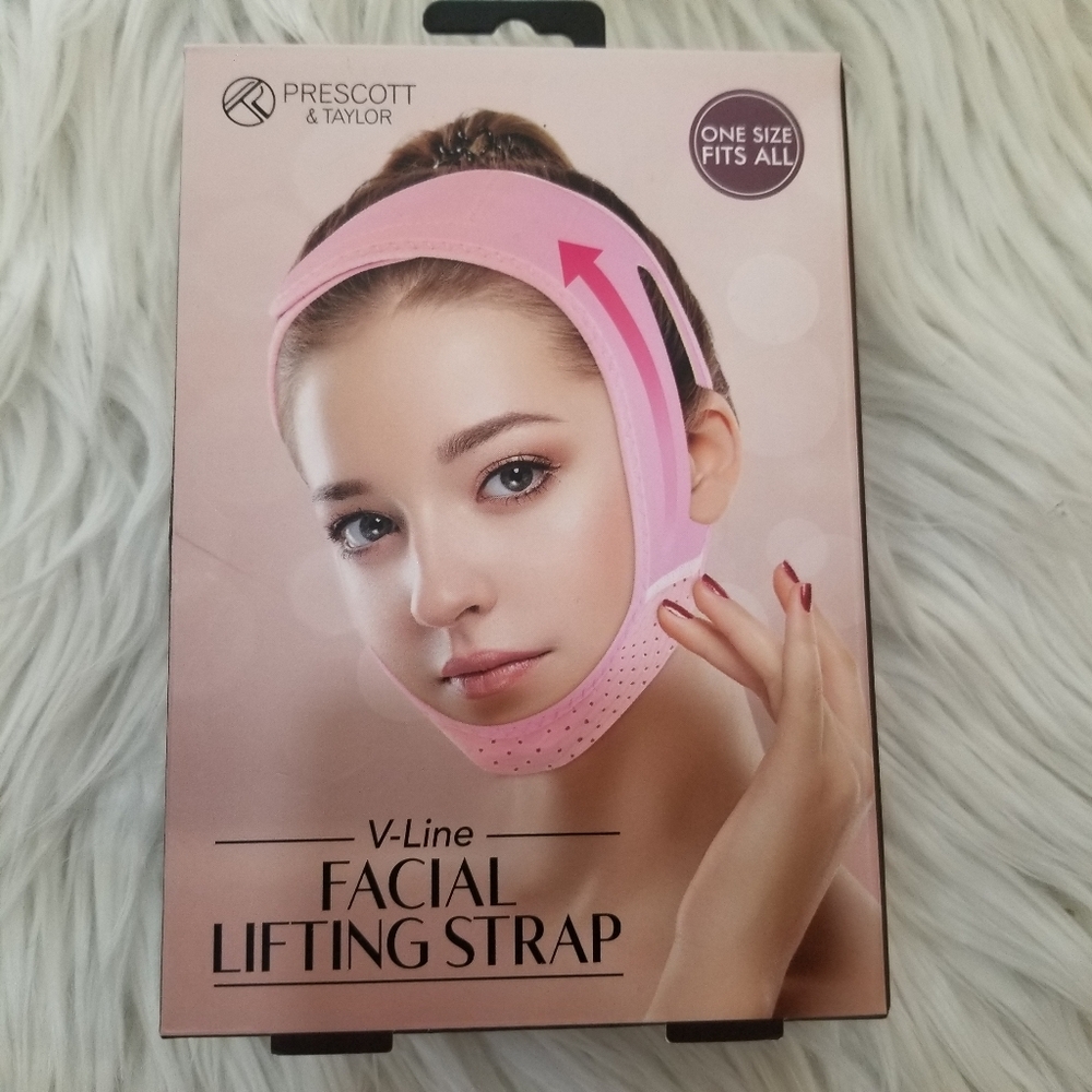 PRESCOTT AND TAYLOR New!! V-Line Facial Lifting Strap Pink Color....